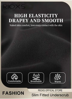 RIOXS Women's Long Sleeve Basic Shirts, Comfortable Skin-friendly Slim Fitted Underscrub, Soft Stretchy Tops with Round Neck, Classic Simple Undershirt with Fitted Silhouette, Versatile Essential Piece that Can Adapt to Any Situation  - Image 5