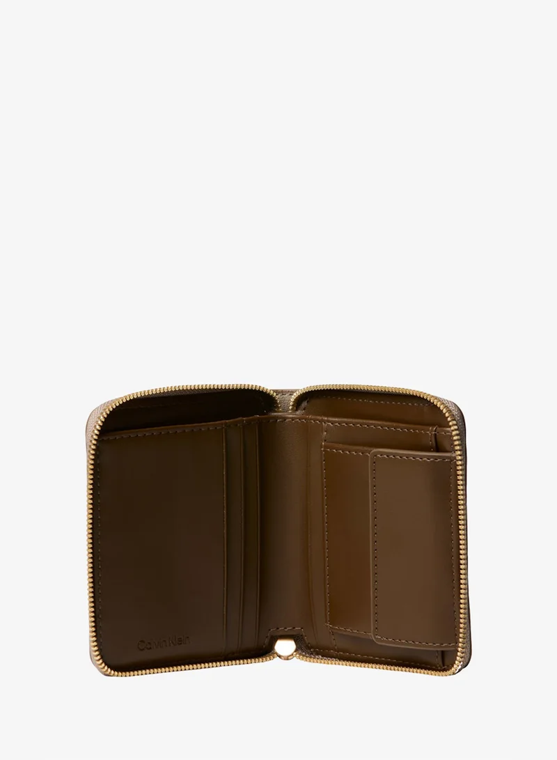 CALVIN KLEIN  Foil Logo Square Zip Wallet for Women | Best Price UAE