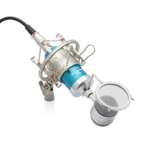 Powerpak BM 8000 Blue Condenser Sound Studio Recording Broadcasting Microphone (Requires Phantom Power or Sound Card) - Image 4