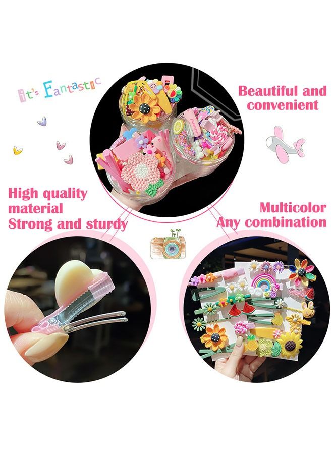 ZCM-HAPPY Set of 114 PCS Various Hair Clips and Hair Bands for Girls - Image 2