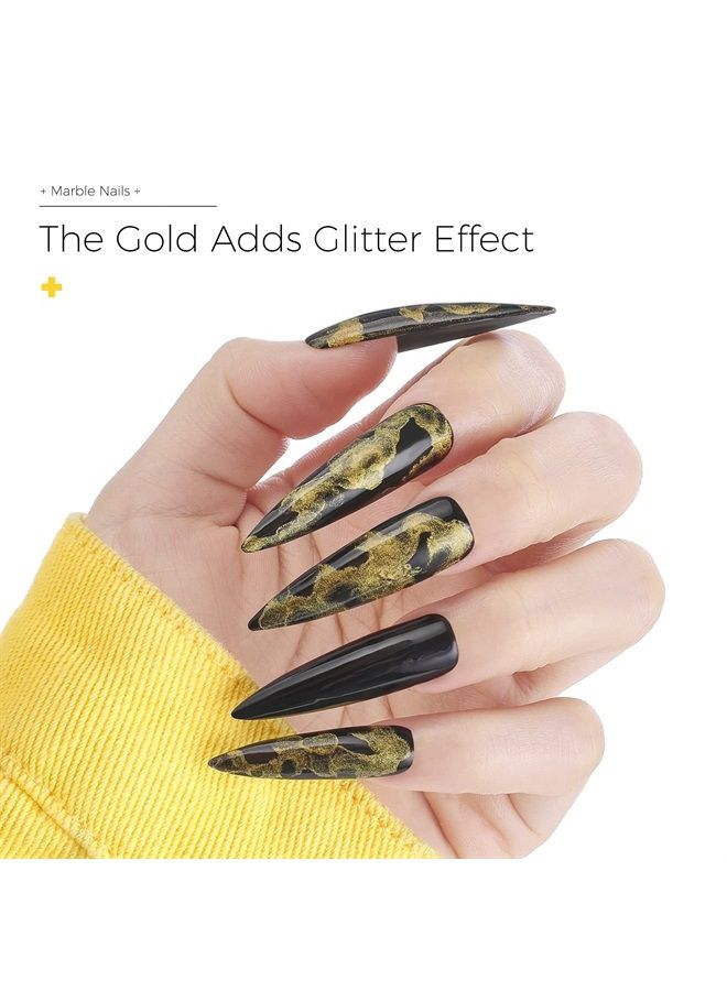 BURANO Marble Nail Gel Polish, Blooming Gel Nail Polish Mable Nails Effect Marble Tints for Nails, Nail Art Nail Polish 8 Colors Set (Marble02) - Image 2