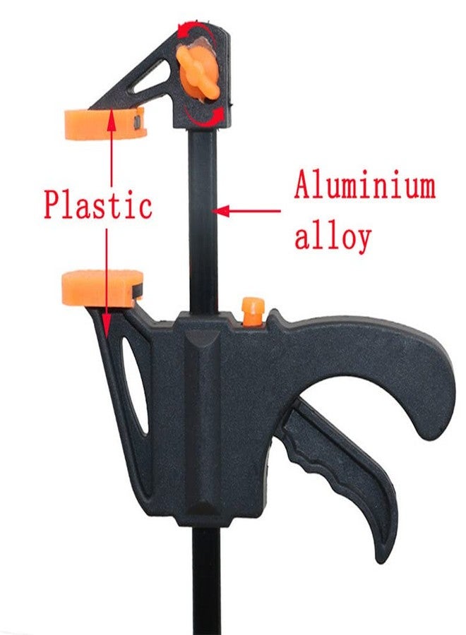 Ximimark 2 PCS 4inch Bar F Clamps Clip Grip Quick Ratchet Release Woodworking DIY Hand Tool Kit - Image 2