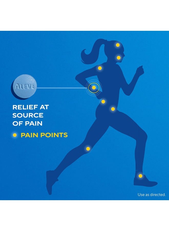 Aleve Pain Reliever & Fever Reducer Tablets, Naproxen Sodium, Headache, Back and Body Pain Relief Medicine, 270 Count - Image 3