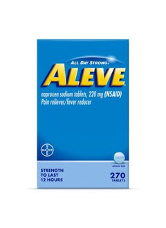 ALEVE Pain Reliever & Fever Reducer Tablets, Naproxen Sodium, Headache, Back and Body Pain Relief Medicine, 270 Count  - Image 1