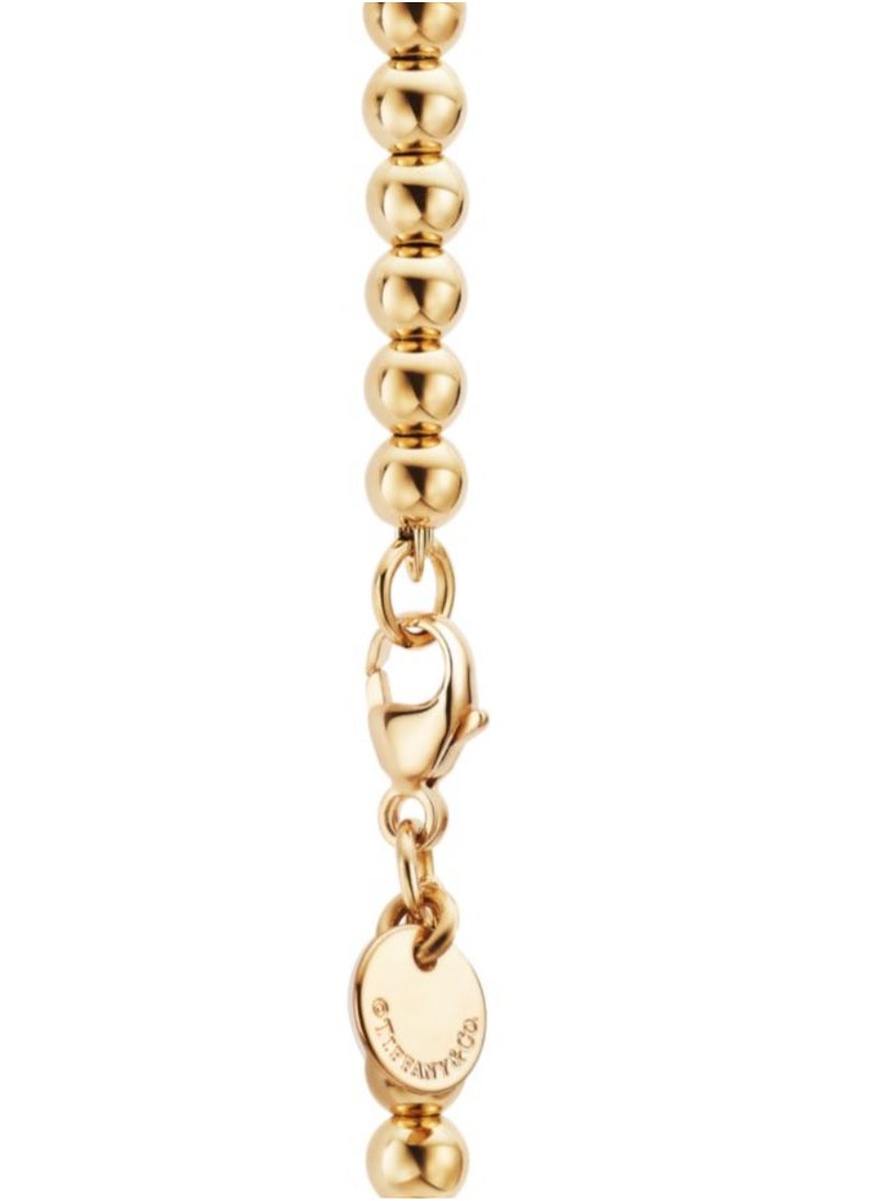 Tiffany Heart Enamel Beaded Bracelet 4mm
