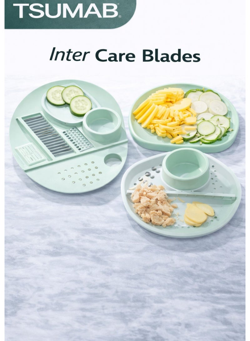 TSUMAB 5-in-1 Multifunctional Vegetable Slicer & Salad Spinner with Interchangeable Blades - Image 5