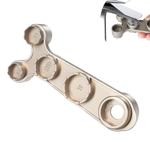 Tylola Faucet Aerator Wrench – 11-in-1 Aerator Removal Tool for Cache Aerators (TT TJ JR STD TF) & Flat-Sided Aerators (M18 M20 M22 M24 M28) – Heavy-Duty Metal Aerator Key with Ergonomic Long Handle - Image 1