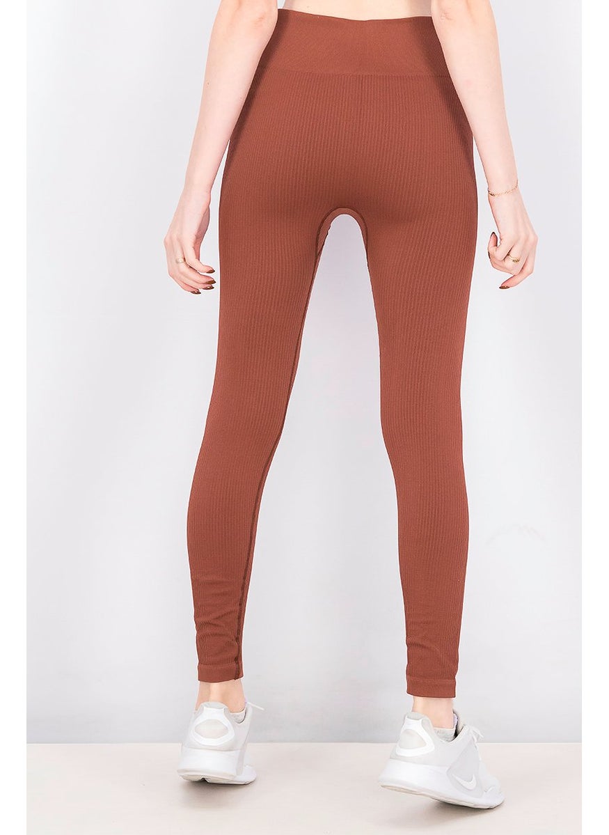 Tchibo Women Sportswear Fit Training Tights, Brown  - Image 4