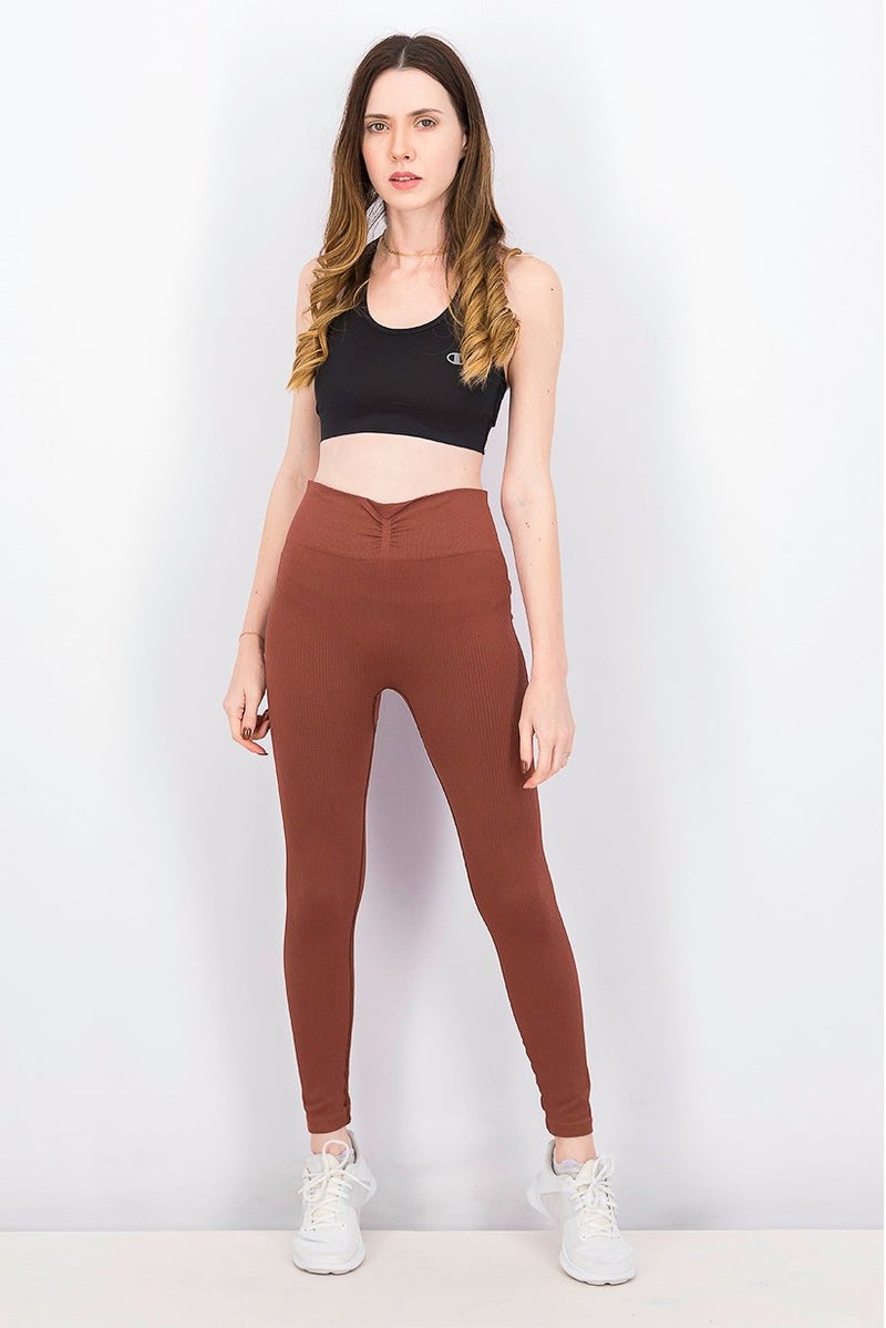 Tchibo سراويل رياضية نسائية للياقة البدنية، بني - Image 2