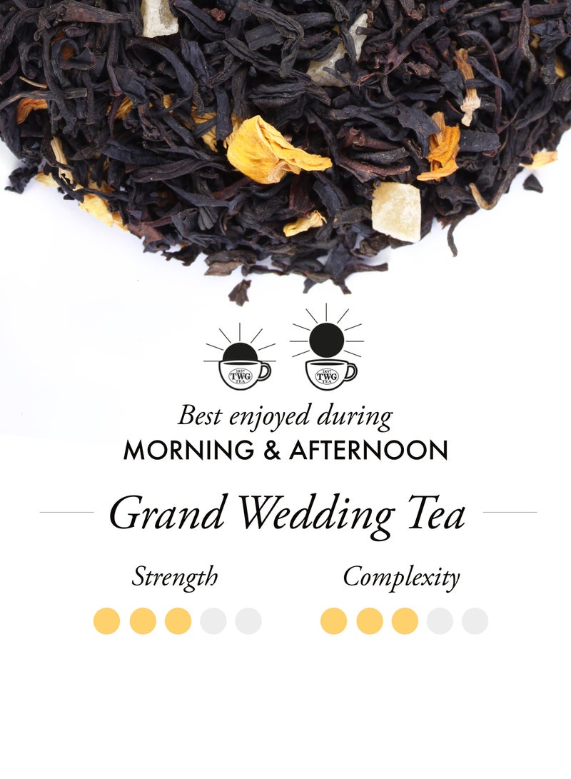 TWG Tea Grand Wedding Tea | Black Tea | Sunflowers and Exotic Fruits | 15 Hand Sewn Cotton Teabags | Gift Set - Image 2
