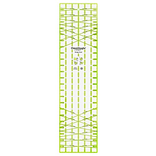 Omnigrid OmniAngle 6" x 24" Non-Slip Wedge Quilting Ruler by Omnigrid - Image 1