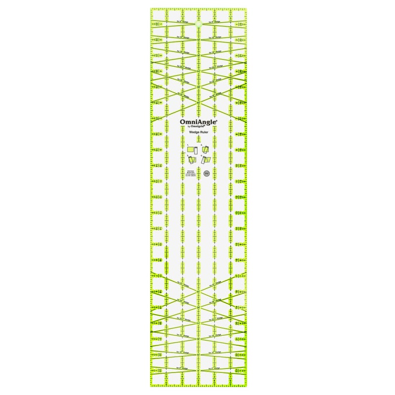 Omnigrid OmniAngle 6" x 24" Non-Slip Wedge Quilting Ruler by Omnigrid - Image 5