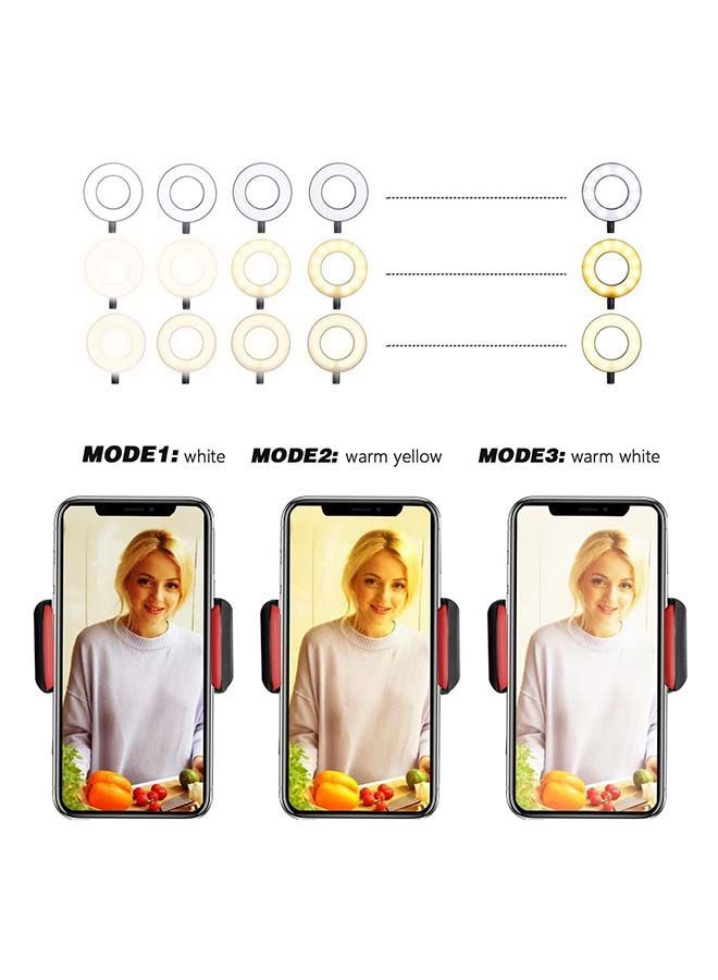 NIBEMINENT Controllable Selfie Ring Light With Clamp White  - Image 3