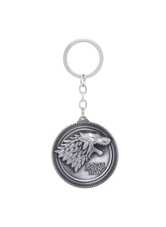NIBEMINENT Zinc Winter Is Coming Stark Keychain