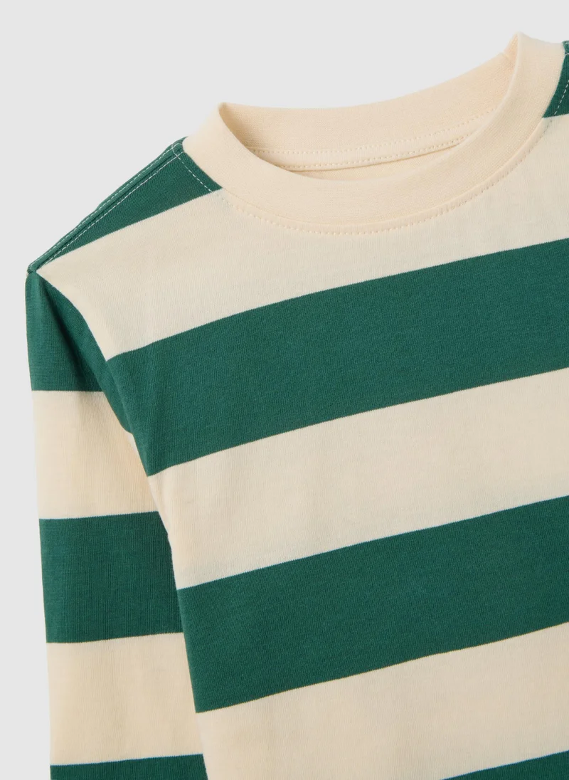 Ovs KIDS' MULTICOLOUR REGULAR FIT PURE COTTON T-SHIRT