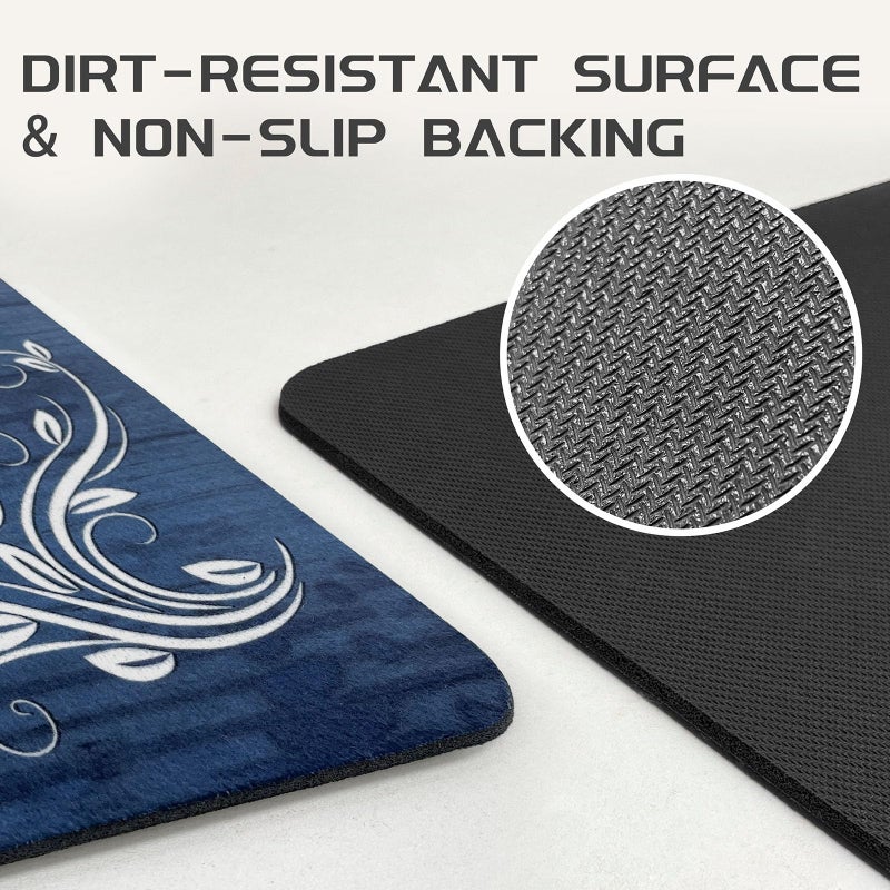 Lansny Laundry Room Rug Runner 20""X60"" Non Slip Waterproof Laundry Mats For Laundry Room Decor Washable Floor Farmhouse Laundry Rug For Mudroom  Washroom  Bathroom  2X5  Navy Blue - Image 3