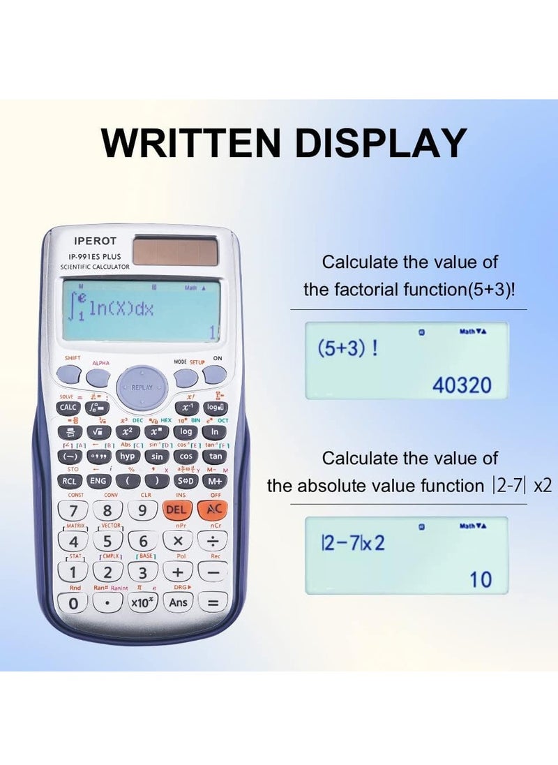 Scientific Calculators Scientific Calculator Large Screen 417 Functions Calculators Very Suitable for High School and College Students Calculus Algebra and Other Math