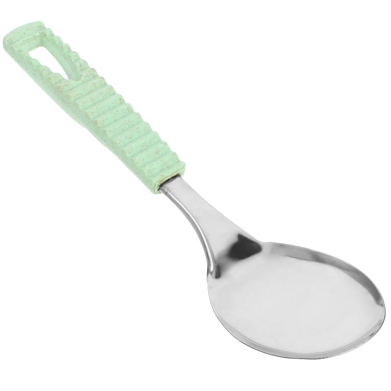 Stainless Steel Kitchen Utensils with Vacuum Ergonomic Handle for Home Kitchen - Long Rice Spoon - Image 1