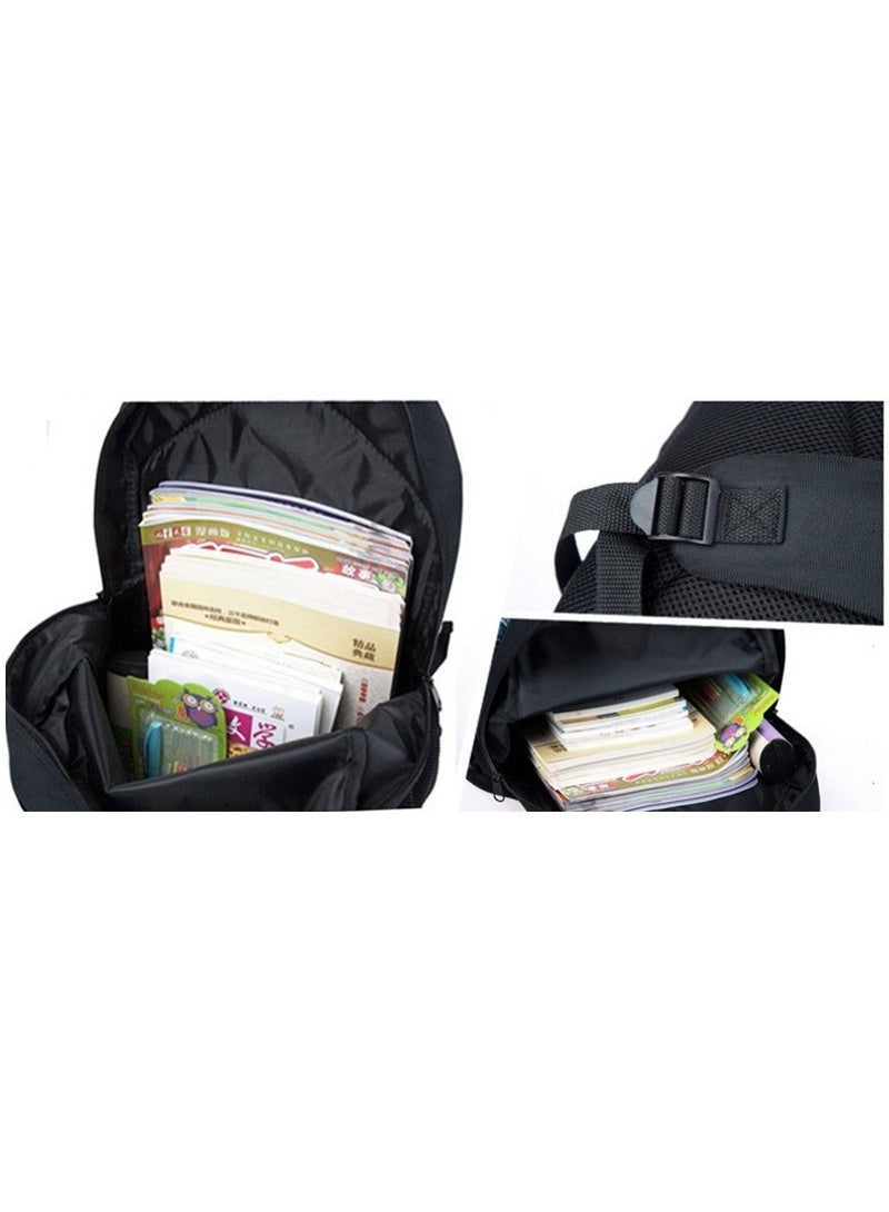 Huntrex Demon Hunters student backpack, crossbody bag and pencil case three-piece set, witch-hunting girl group double-shoulder bag set - Image 4