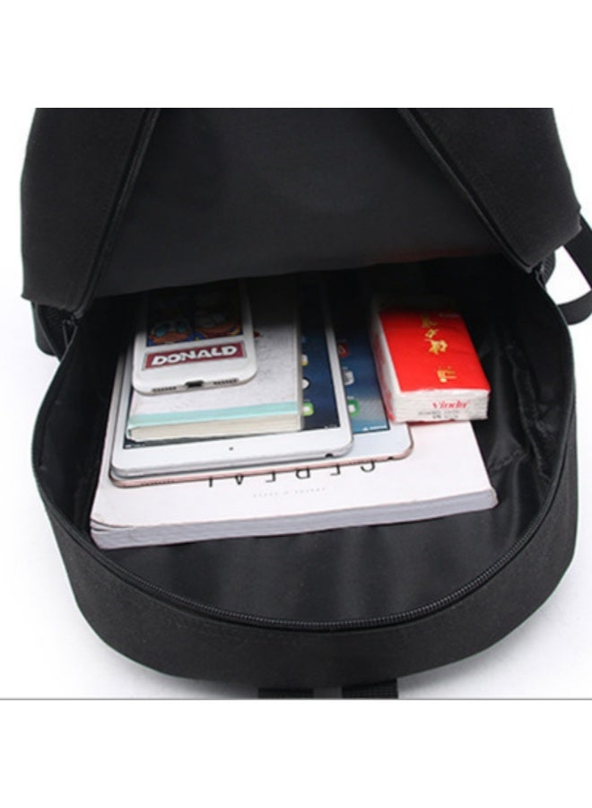 Huntrex Demon Hunters student backpack, crossbody bag and pencil case three-piece set, witch-hunting girl group double-shoulder bag set - Image 5