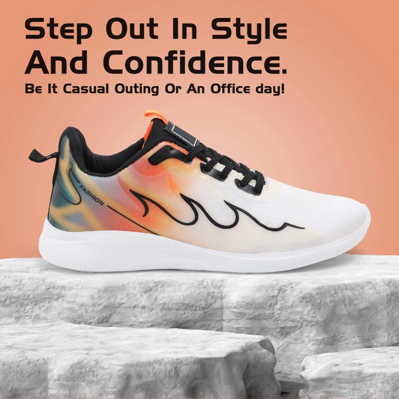 Face أحذية رياضية برتقالية للرجال - Image 1