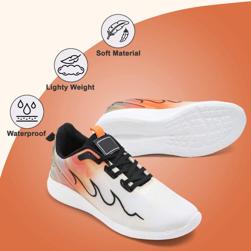 Face أحذية رياضية برتقالية للرجال - Image 2