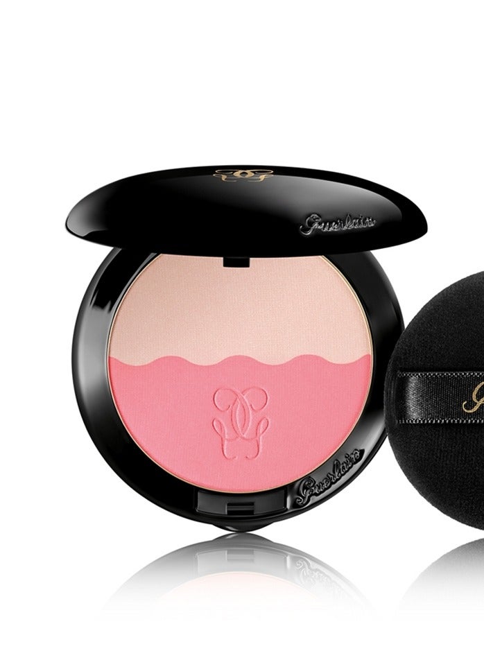 Guerlain TWO-TONE BLUSH DUO BLUSH & ILLUMINATOR NO.02 NEUTRAL PINK - Beautifully highlights ( REFEIL WITHOUT BOX )