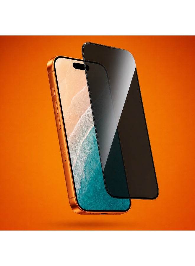 FIFTH ELEMENT GHOST Anti-Spy Privacy Tempered Glass Screen Protector for iPhone 17 Pro, 9H Portrait Privacy Guard - Image 4
