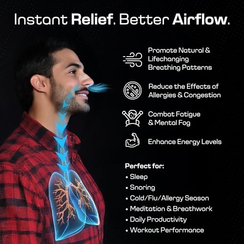BLAZE Nasal Strips for Snoring & Sleeping (60 PK) - Nose Strips for Breathing - Deviated Septum Tape & Sinus Congestion Relief for Adults - Improve Sleep Quality, Energy and Productivity, Lessen Snoring - Image 3