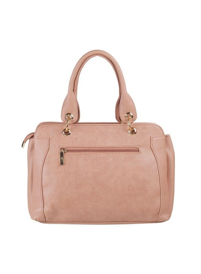 Metro Peach Faux Leather Premium Zipper Casual Shoulder Bag For Women - Image 3