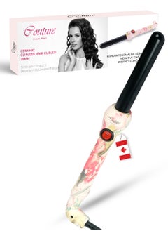 Couture Hair Pro Ceramic Hair Curler 25 Mm- Spring Flowers -Fast Heatup, Premium Salon Quality - Long Lasting And Well Defined Curls  - Image 1
