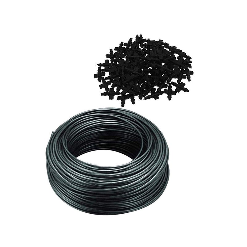 Ascension Agro Drip Irrigation Garden Watering Plants Feeder Line Pipe 4mm with Main Supply Pin Connectors for Drip Irrigation - Image 5