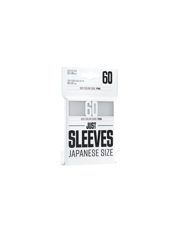 Gamegenic Just Sleeves ; Pack Of 50 Japanese Size Card Sleeves For Board Game And Card Games ; 62 Mm By 89 Mm Card Sleeves ; Professional Protection For Tcg And Lcgs ; White Color ; Made By Gamegenic