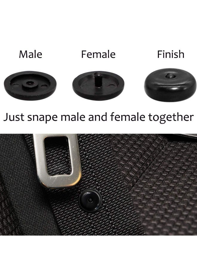 Topleo 5 Sets Seat Belt Button Stop Universal Fit Seatbelt Clip Stopper Kit Plastic Seatbelt Buckle Stopper Button Prevent Seatbelt Clip from Sliding Down - Image 5