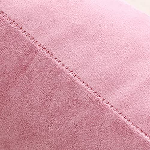 NiNi ALL Decorative Throw Pillow Covers Velvet Soft for Couch Sofa Bedroom Living Room Outdoor Pack of 2 20x20 Inch Pink - Image 4