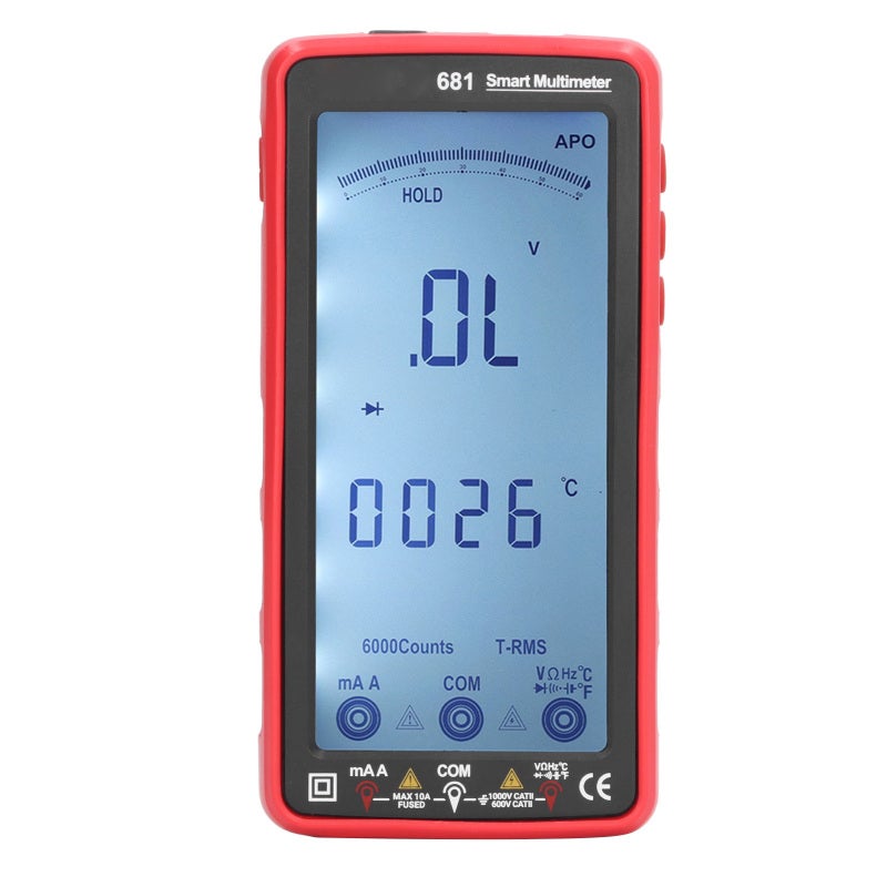 Digital Multimeter 1000V DC 10A AC Current 6000 Counts - USB Charging NCV Non Contact Voltage Tester with Flashlight Alarm - ABS Material for Electrical Maintenance Night Work - Image 2