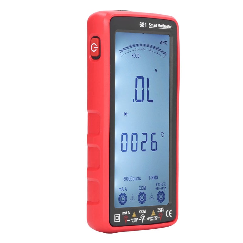 Digital Multimeter 1000V DC 10A AC Current 6000 Counts - USB Charging NCV Non Contact Voltage Tester with Flashlight Alarm - ABS Material for Electrical Maintenance Night Work - Image 3