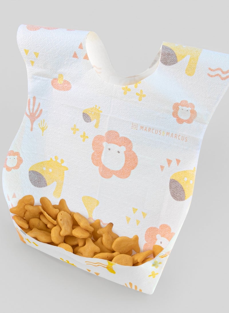 Marcus & Marcus Disposable Bibs Pack of 20 Ollie & Pebble - Image 5