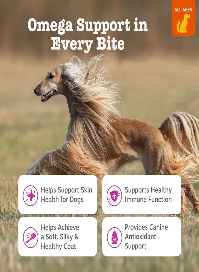 Zesty Paws Omega 3 Fish Oil for Dogs - Zesty Paw Dog Vitamins and Supplements for Hip, Joint & Skin, Chicken (250 Chews) - Image 2