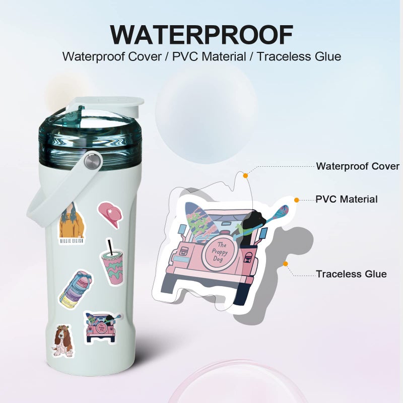 Arme Stickers Pack, 400 PCS Cute Vinyl Stickers, Valentine's Day Stickers for Water Bottles, Art Laptap Stickers for Kids Teens Girls Adults, Waterproof Sticker for Skateboard Notebooks Phone. - Image 4