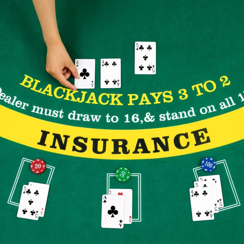 Aoriher Blackjack Game Combo Set with 6 Deck Automatic Shuffler, Discard Holder, and Felt Layout - Image 4