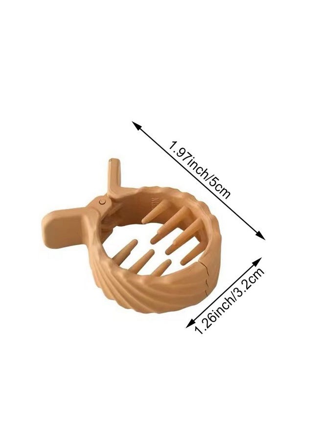 DonLeeving 8 Pcs Matte Ponytail Buckle Hair Clip Hair Clips High Ponytail Claw Clip Nonslip Hair Accessories For Women Thick Long Hair  - Image 3