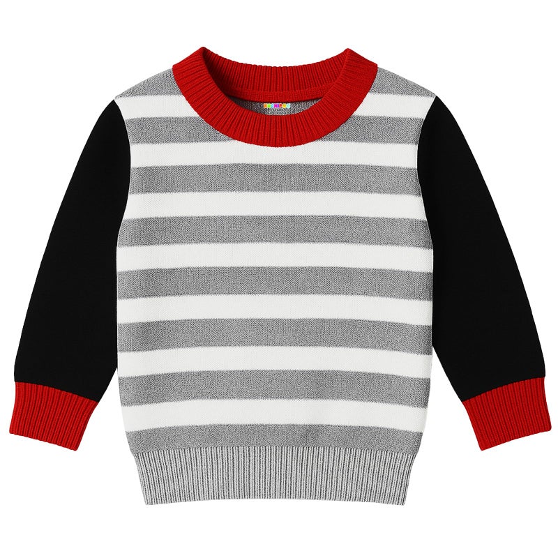 Kuchipoo Boys Regular Fit Winterwear Sweater (KUC-SWT-397, 11-12 Years, Multi-Colored) - Image 5