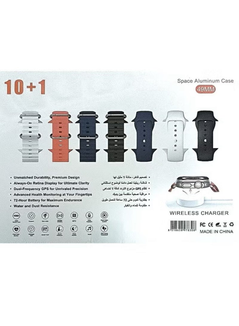 Smart Advanced smart watch, Bluetooth headset, and a set of multi-colored bracelets - Image 2