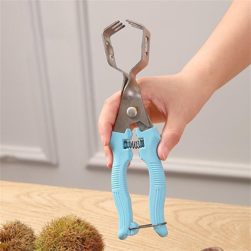 Ergonomic Plastic Handle Chestnut Peeler Tool Efficient Cutter Pliers for Easy Shell Removal - Image 4