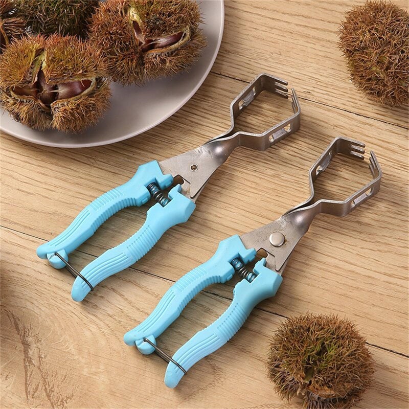 Ergonomic Plastic Handle Chestnut Peeler Tool Efficient Cutter Pliers for Easy Shell Removal - Image 5