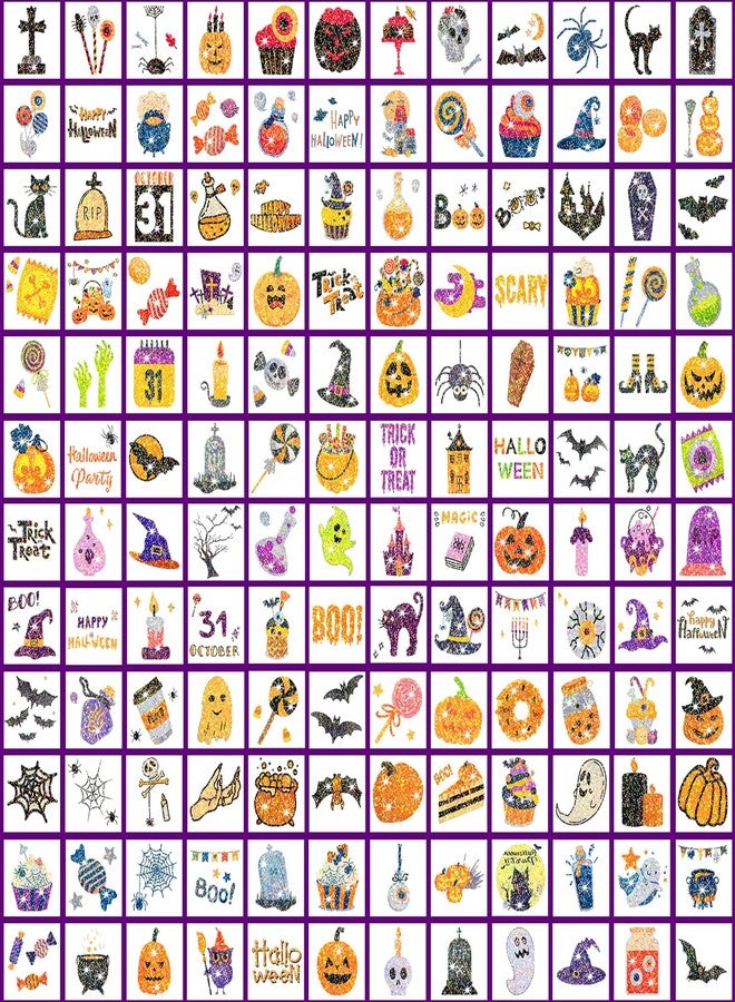 Partywind 408 PCS Glitter Tattoos for Kids' Halloween Party Supplies, Individually Wrapped Cut Tattoos for Goodie Bag Stuffers, Trick or Treat Party Decorations - Image 4