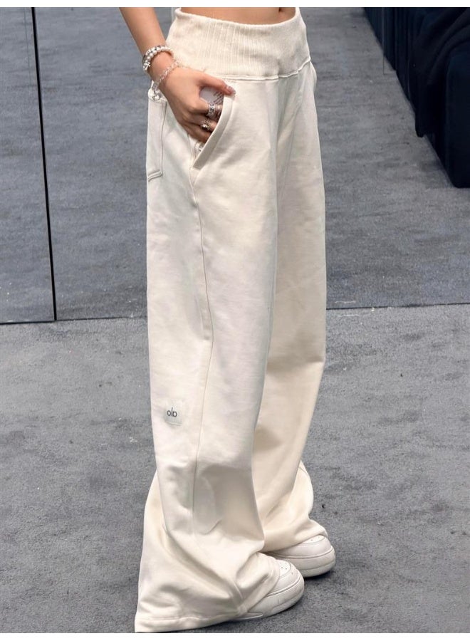 ألو يوغا سروال رياضي عالي الجودة من Alo للنساء، متوفر لخريف وشتاء، بزخرفة سميكة ودافئة، تصميم مستقيم. - Image 3