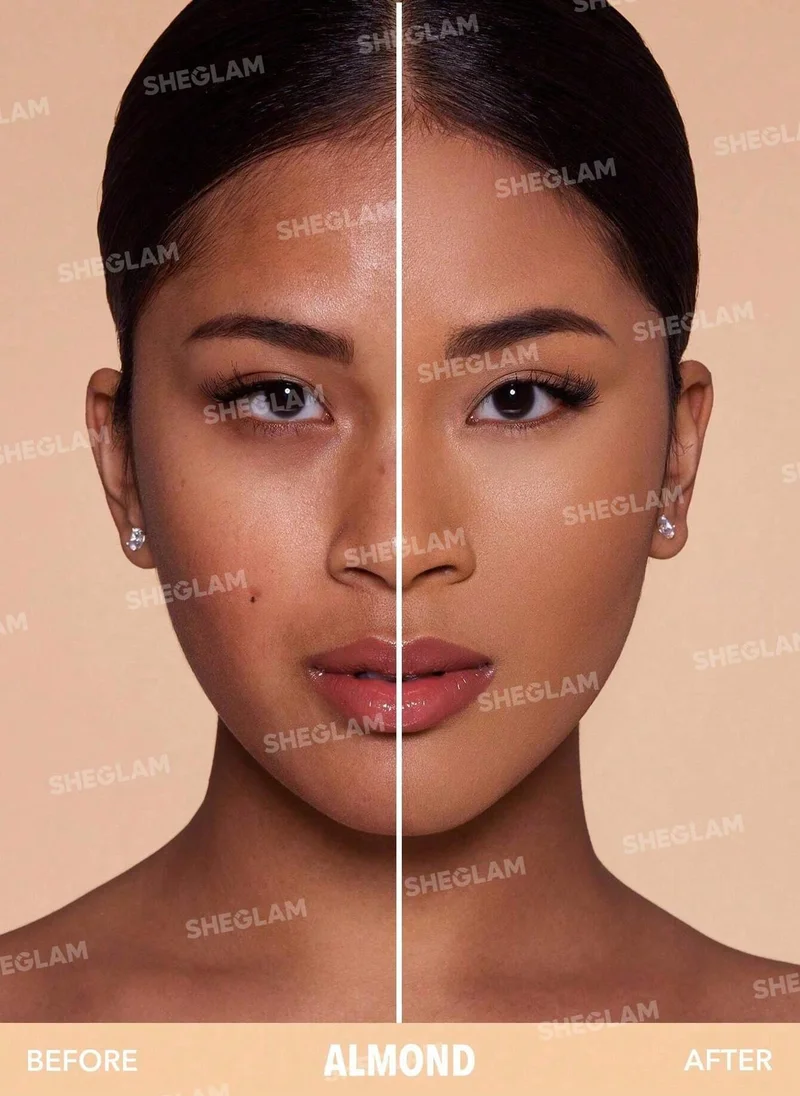 SHEGLAM Sheglam Skin-Focus High Coverage Powder Foundation-Almond
