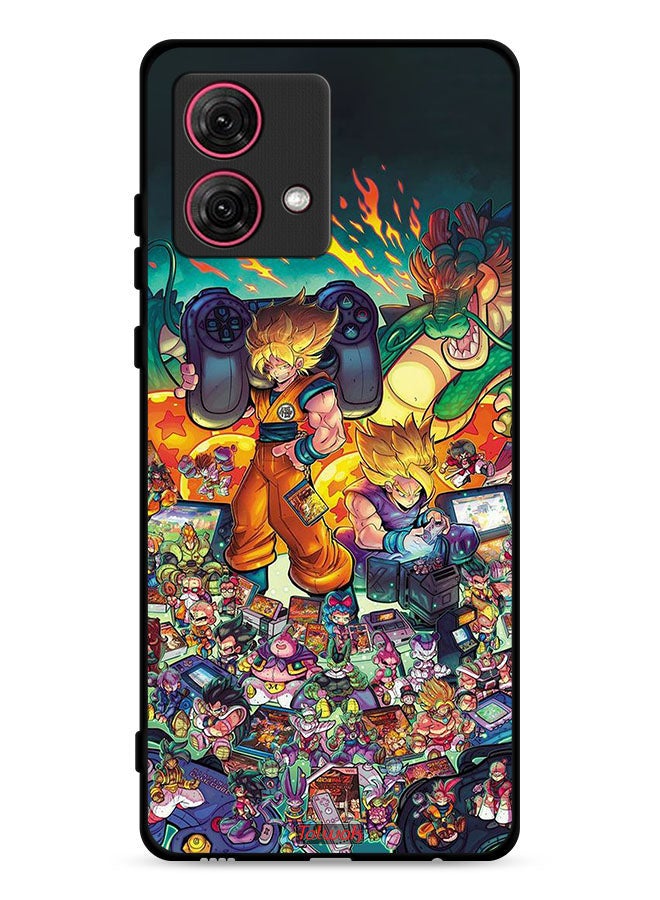 Tolwak Motorola Moto G84 5G Protective Case Cover Gamer Art Doodles - Image 1